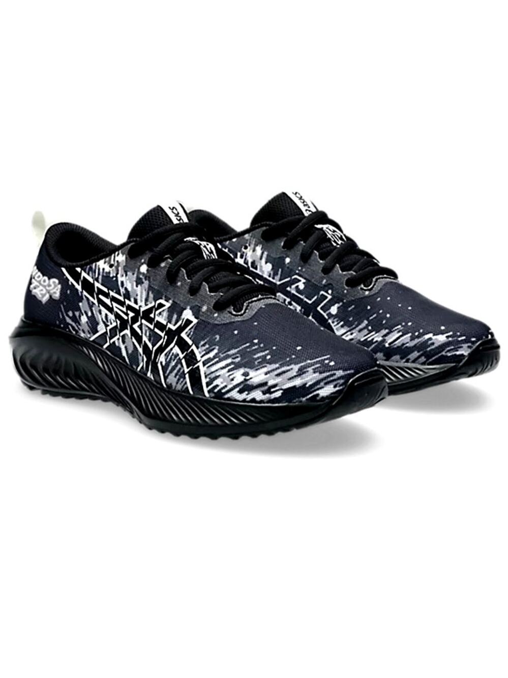 Asics Kids Black White Gel-Noosa Tri 16 GS Running Shoes Size 6